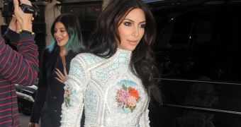 Kim Kardashian heads out to her bachelorette party in Paris, France