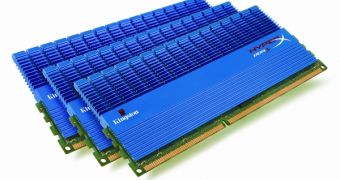 Kingston adds T1 heatspreaders to triple-channel 1600MHz 6GB DDR3 memory kits