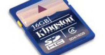 The 16 GB SDHC from Kingston