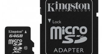 Kingston releases 64 GB microSDXC memory card