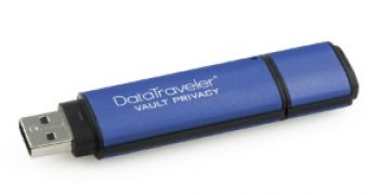 The DataTraveler Vault – Privacy Edition (DTVP) USB Flash drive