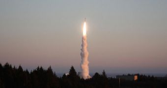 Image showing the Minotaur 4 rocket launch that took place at the KLC recently