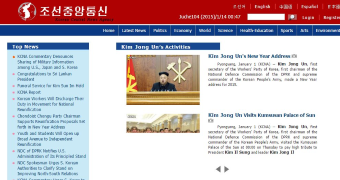 Website of North Korea’s news service