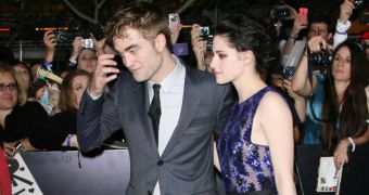 Robert Pattinson and Kristen Stewart at the premiere of “Twilight: Breaking Dawn Part 1”