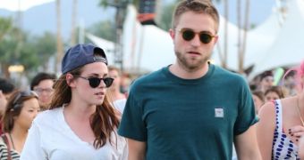 Robert Pattison and Kristen Stewart are seen here attending last year's Coachella Festival