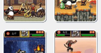 Kung Fu Panda mobile game screenshots