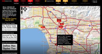 The L.A. Noire crime map