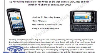 LG Ally launch date set for May 20 at Verizon