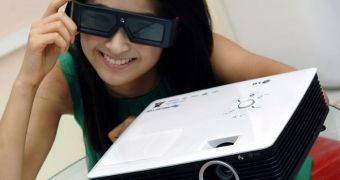 LG unveils 3D office projector