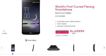 LG G Flex gets officially priced in India