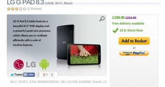 LG G Pad 8.3 price drops in the UK