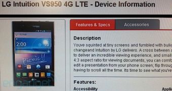 LG Intuition 4G LTE Coming to Verizon on September 6