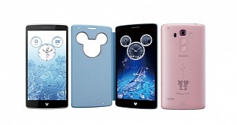 LG Launches Disney-Themed Smartphone with Swarovski Cover in Japan