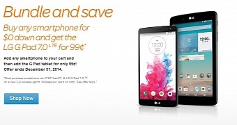 LG Pad 7.0 Offered Almost for Free with Any Smartphone Purchases at AT&T