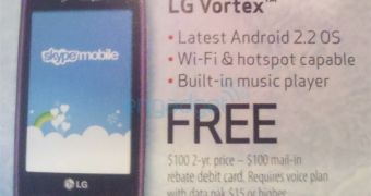LG Vortex Coming Soon at Verizon, It's Free on Contract