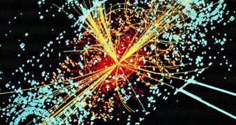 This simulation shows the detection of a Higgs boson at the LHC