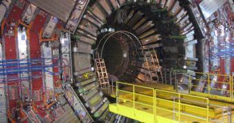LHC's CMS waiting for tracker insertion