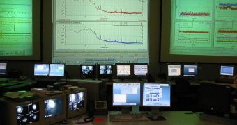 This image shows the LIGO experiment command center