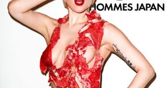 Lady Gaga Does Vogue in Nothing but Raw Meat