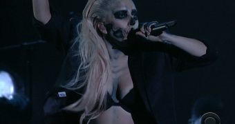 Lady Gaga Owns the Night at Grammys 2012 Nominations Show