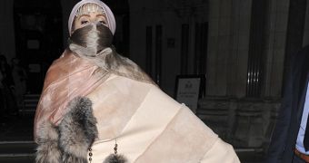 Lady Gaga decides to include racoon tails in one of her London outfits