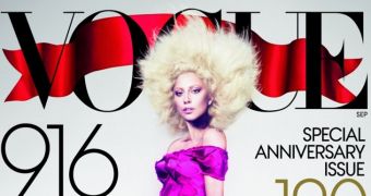 Lady Gaga leaks cover for this September's Vogue (click to see the whole picture)