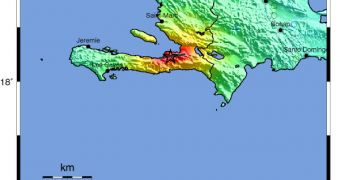 Map of the areas most affected by the January 12 Haiti earthquake