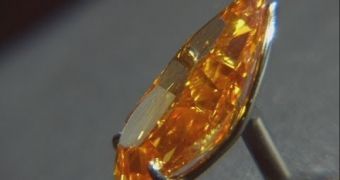 Orange diamond goes for eye-popping prize at auction
