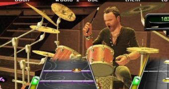 Metallica's drummer, as he appears in Guitar Hero