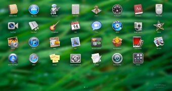 OS X Lion's new Launchpad (version 10.7.2)