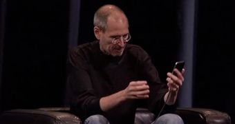 Steve Jobs himself was holding the iPhone 4 in what would be the 'wrong' way to do it, during the WWDC10 keynote address