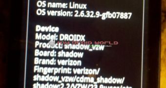 Alleged leaked Android 2.2 on DROID X