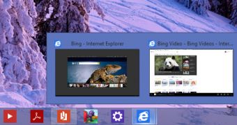 Metro apps can now be pinned to the taskbar