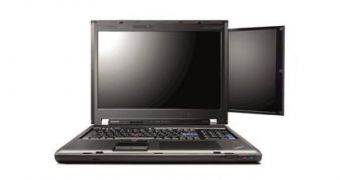 The Lenovo ThinkPad W700ds has dual-display configuration