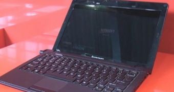 The Lenovo IdeaPad S205 notebook