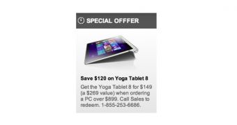 Lenovo Yoga 8 tablet shown to run Windows 8