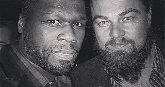Famous friends: Leonardo DiCaprio parties with rapper 50 Cent