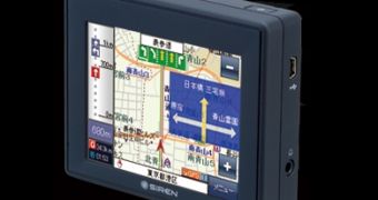 The PN100 GPS Navigation Device from iRiver