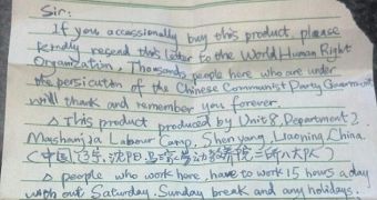 Letter from Chinese Employee Working over the Holidays Found at K-Mart