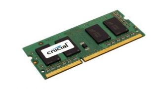 Lexar Media's Crucial 4GB DDR3-1333 module for laptops debuts