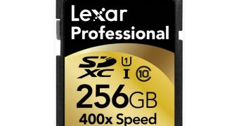 Lexar 400x SDXC UHS-I memory card of 256 GB