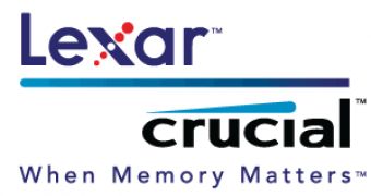 Lexar introduces the Crucial-branded DDR3 unbuffered memory module for power users
