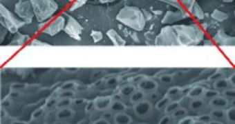 Anodes made of highly porous silicon have a high charge capacity for lithium ions
