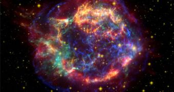 Composite image of the Cassiopeia A supernova remnant
