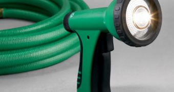 The Lighted Garden Nozzle, helping you tend to your garden even in the dark
