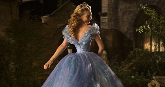Lily James as Cinderella in Disney's latest live-action movie