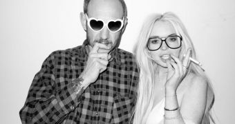 Terry Richardson and Lindsay Lohan in one of the most recent photoshoots