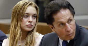 Lindsay Lohan in court, hours before she hit the clubs to celebrate avoiding jail time