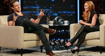 Lindsay Lohan interviews Dylan Bruce from BBC’s “Orphan Black” on Chelsea Lately