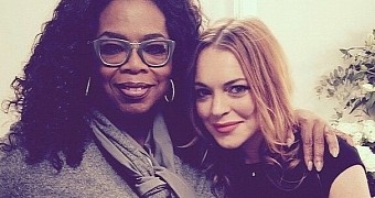 Oprah Winfrey travels to London to support Lindsay Lohan during her theater play “Speed the Plow”
